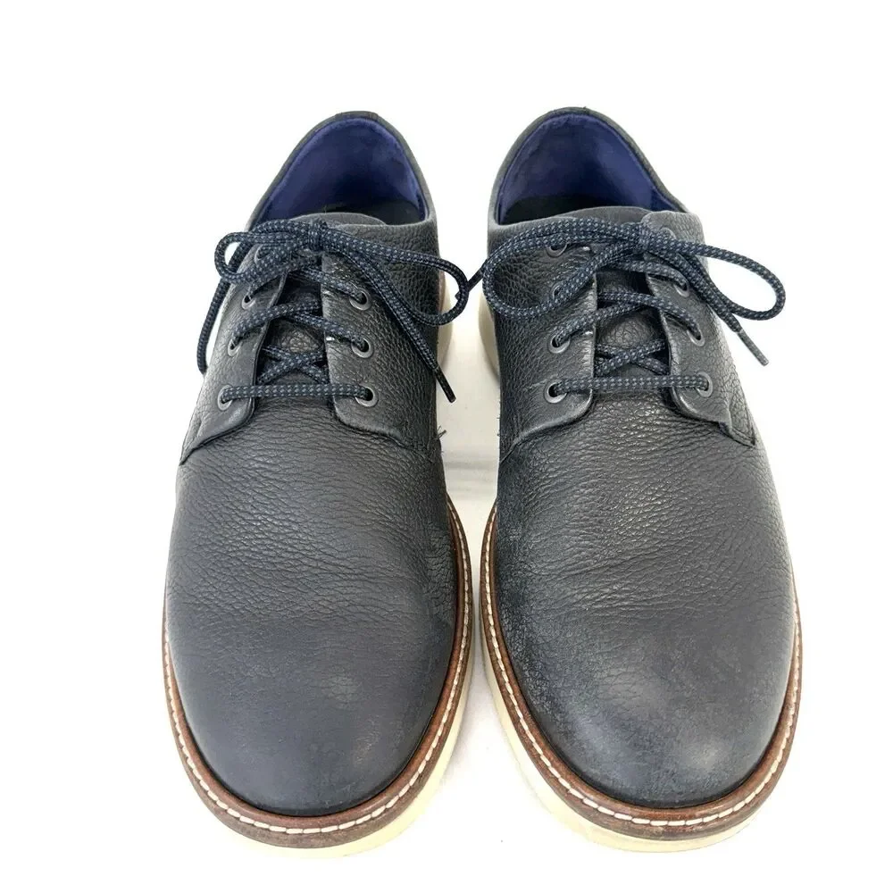 ECCO Men's Aurora Hybrid Tie Derby Oxfords Black Leather EU 46 Size 12-12.5 US